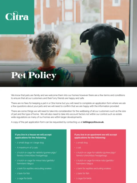 Citra - Pet Policy